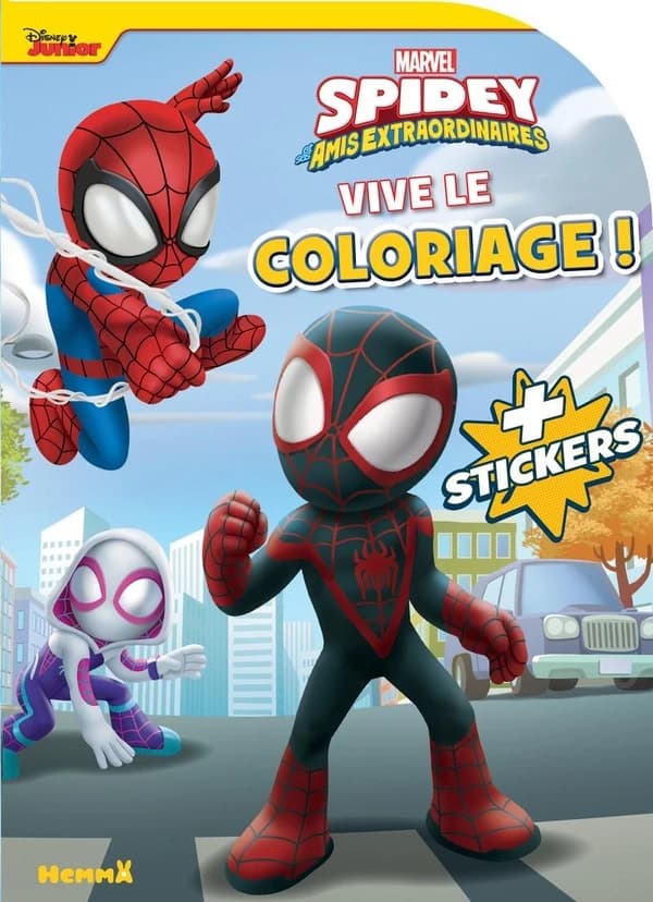 Vive le coloriage ! : Marvel : Spidey et ses amis extraordinaires : [Album à colorier]