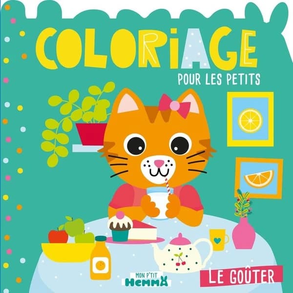 Coloriage pour les petits : le goûter : [Album à colorier]