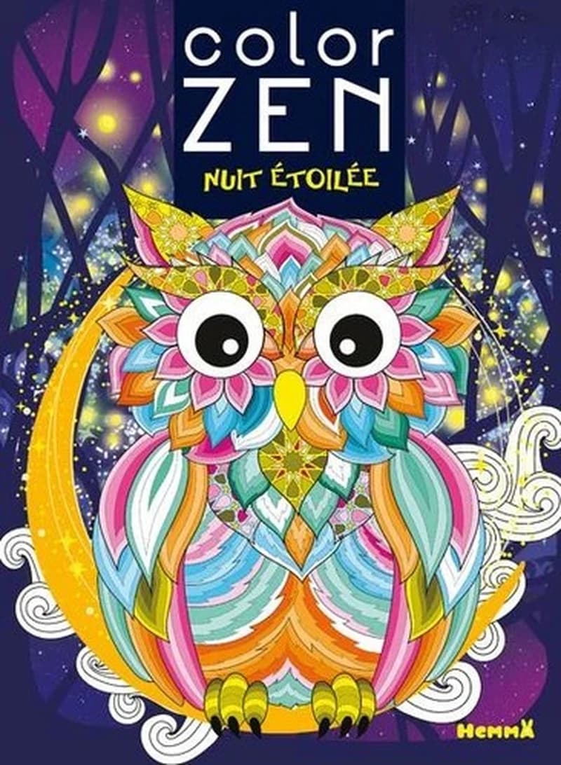 Color zen : nuit étoilée : [Album à colorier]