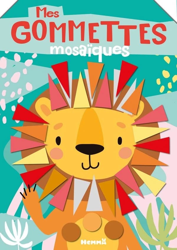 Mes gommettes mosaïques : lion