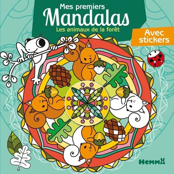Mes premiers mandalas : les animaux de la forêt : [Album à colorier]