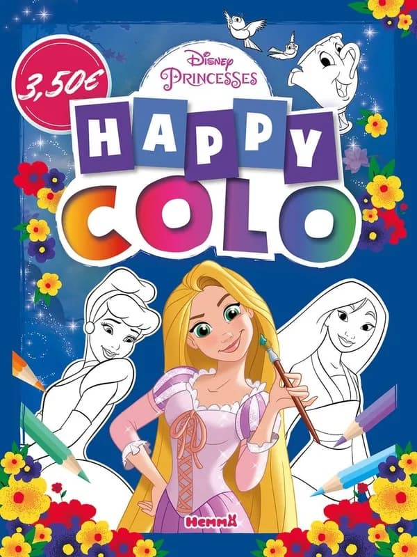 Happy colo : Disney Princesses : [Album à colorier]