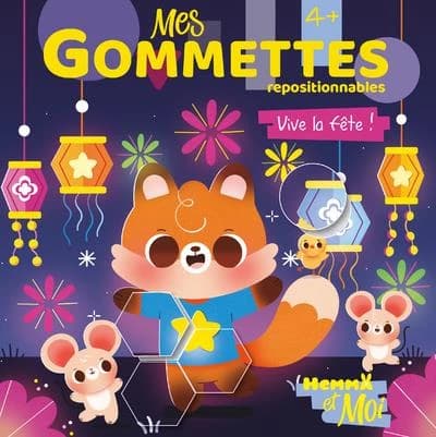 Mes gommettes repositionnables : vive la fête ! : [Autocollant]