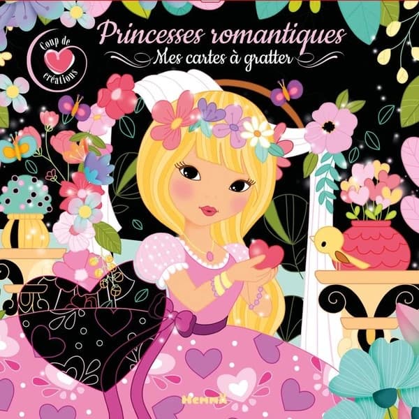 Princesses romantiques : coup de coeur créations : mes cartes à gratter : [Carte à gratter]