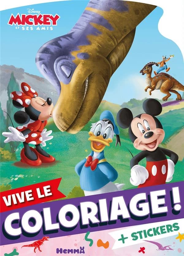 Vive le coloriage ! : Disney Mickey et ses amis : [Album à colorier]