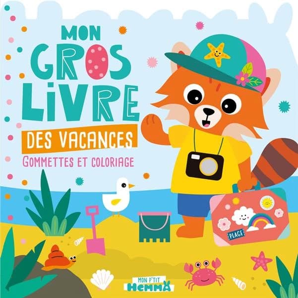 Mon p'tit Hemma : Mon gros livre des vacances : Panda roux plage
