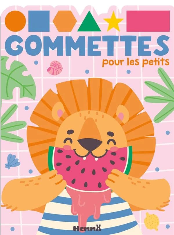 Gommettes pour les petits : Lion pastèque