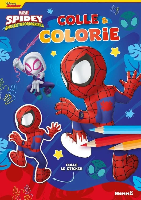Colle & colorie : Marvel Spidey et ses amis extraordinaires : Spidey grimpe