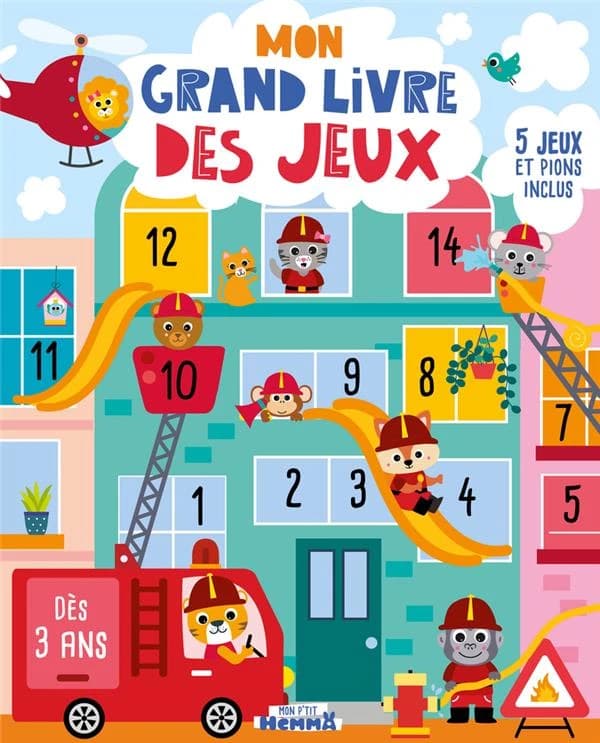 Mon grand livre des jeux : 5 jeux et pions inclus