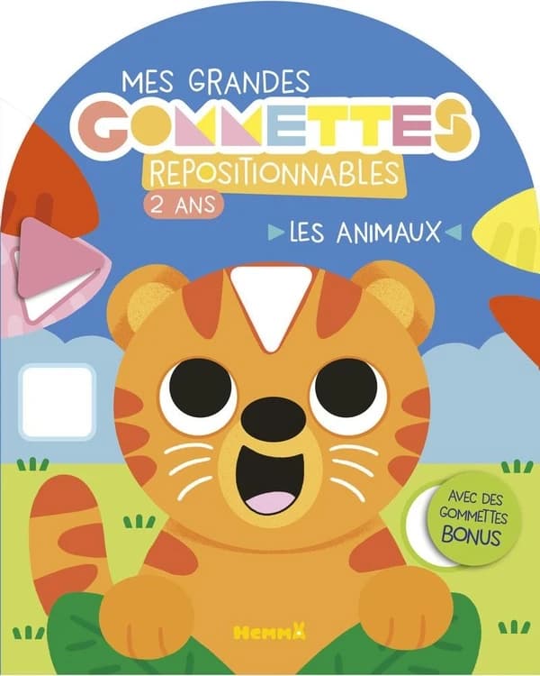 Mes grandes gommettes repositionnables : Les animaux