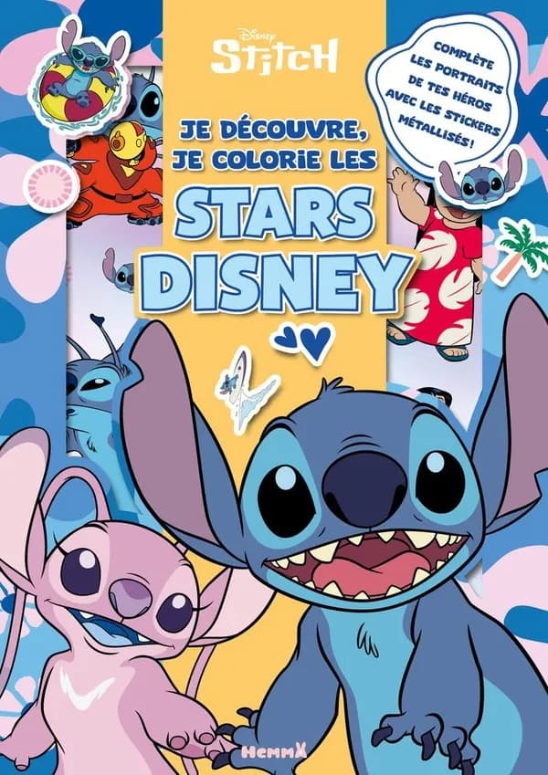 Je découvre, je colorie les stars Disney : Disney Stitch