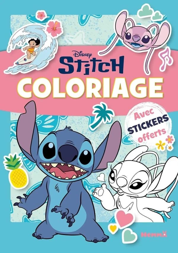 Coloriage Disney Stitch : Avec stickers offerts