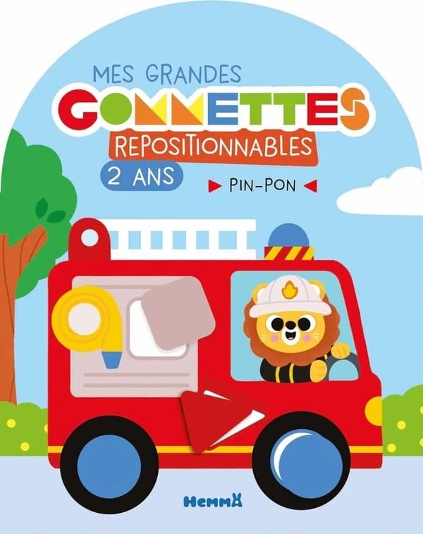 Mes grandes gommettes repositionnables : Pin-Pon