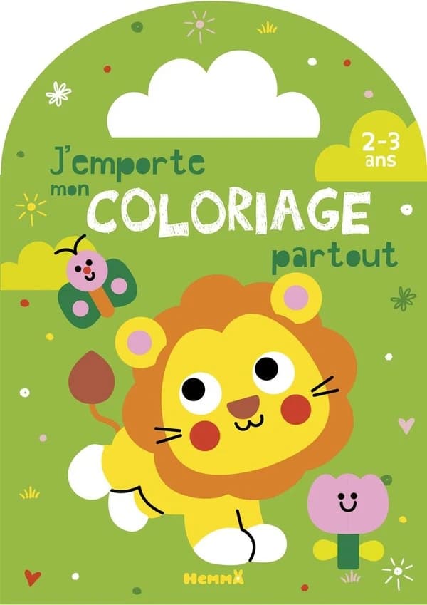J'emporte mon coloriage partout : Lionceau