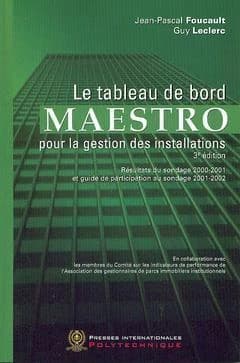 Le tableau de bord du Maestro pour la gestion des installations
