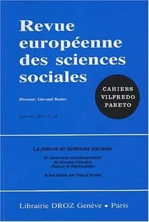 Revue européenne des sciences sociales Tome 128