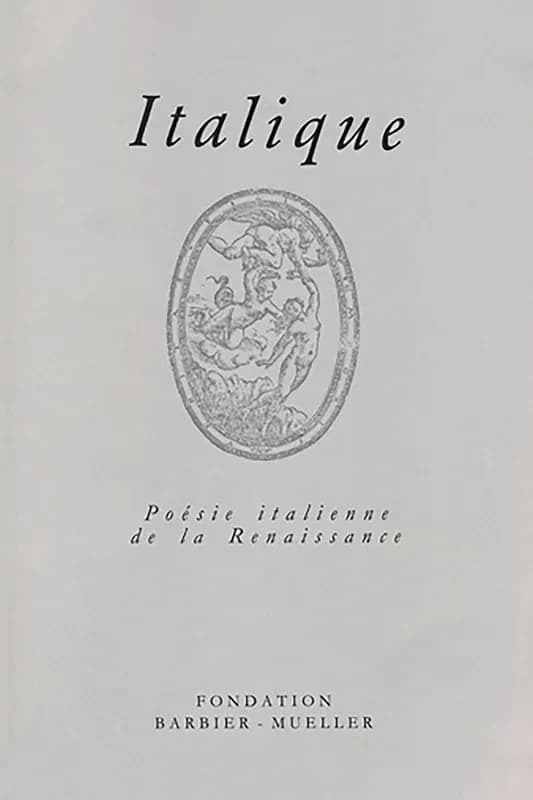 Poésie italienne de la Renaissance
