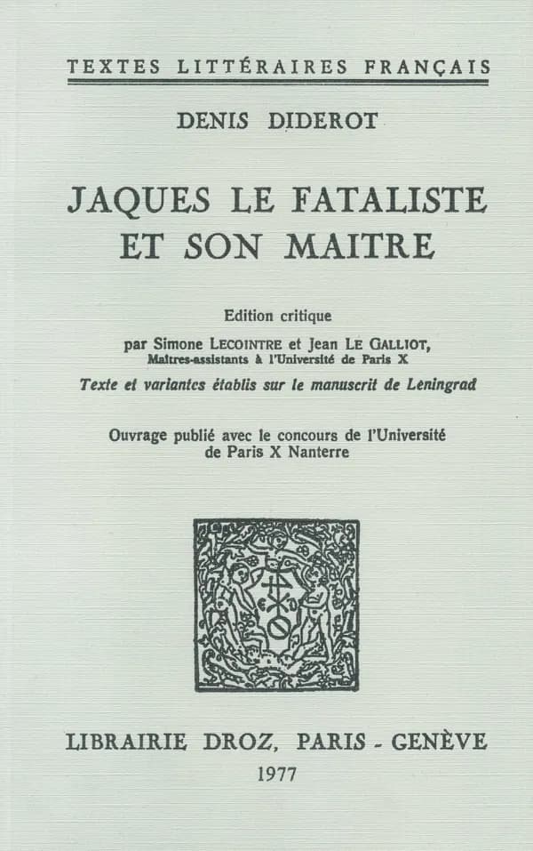 Jacques le fataliste et son maître