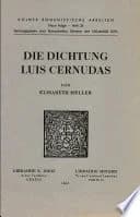 Die Dichtung Luis Cernudas