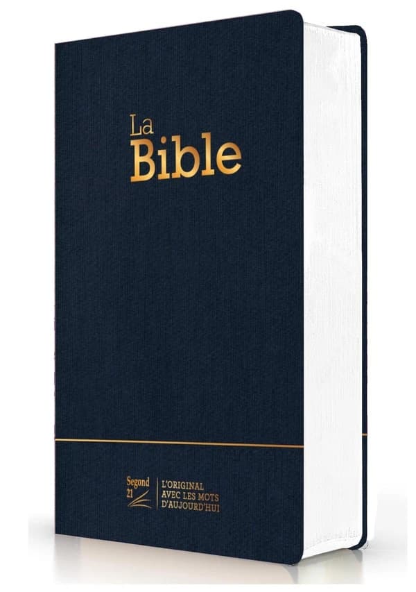 Bible Segond 21 compacte : Couverture souple, toile bleu marine
