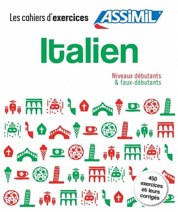 Italien. Coffret cahiers d'exercices. Débutants et faux-débutants