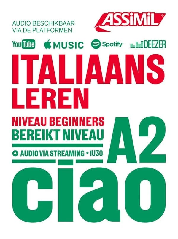 Italiaans leren : niveau beginners : A2