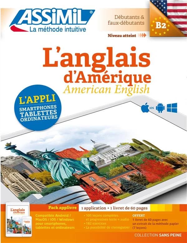 L'anglais d'Amérique : débutants & faux-débutants : niveau atteint B2 : pack applivre
