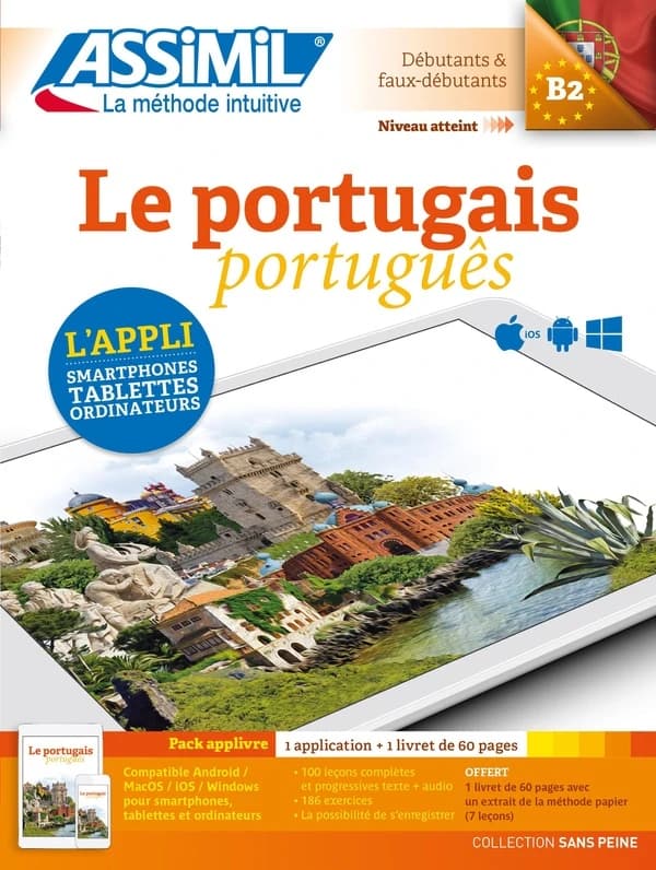 Le portugais : débutants & faux-débutants : niveau atteint B2 : pack applivre