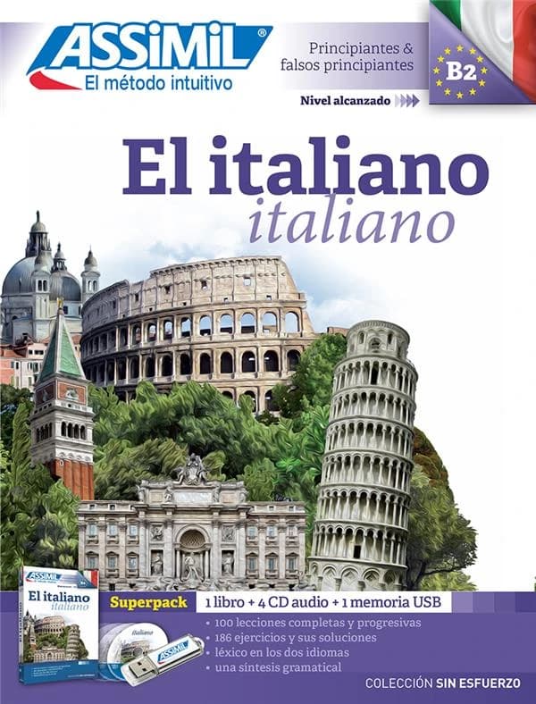 El italiano ([Nouvelle éd.]) por Anne-Marie Olivieri ; adaptado al español por Belén Cabal ; illustraciones de J.L. Goussé