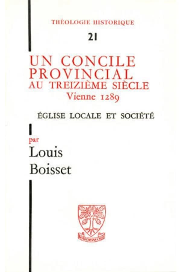 Un concile provincial au treizième siècle, Vienne 1289 : Église locale et sociéte