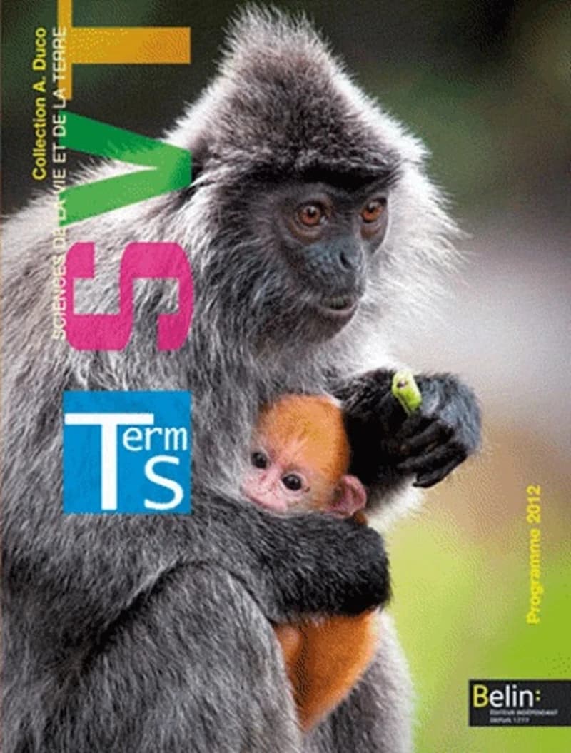 SVT, sciences de la vie et de la terre, Term S : programme 2012