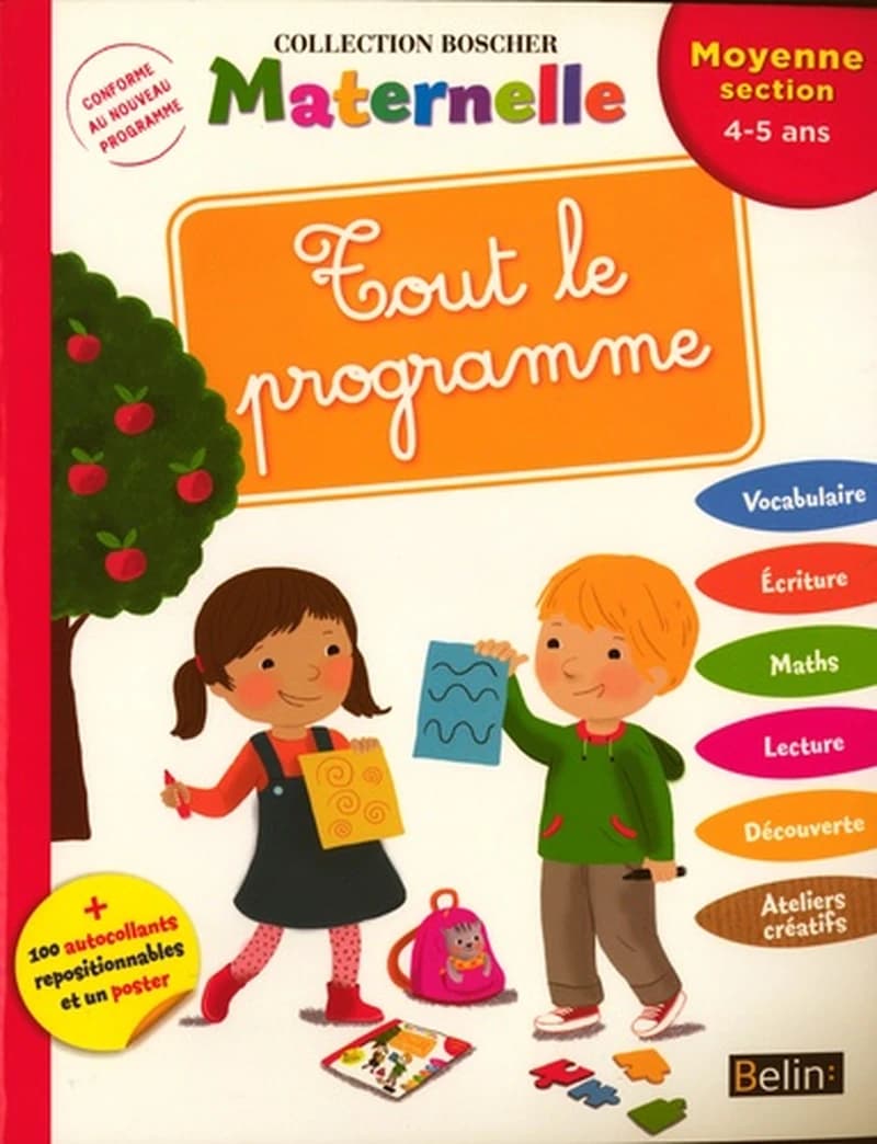 TOUT LE PROGRAMME MATERNELLE BOCSHER MS 4-5 ANS
