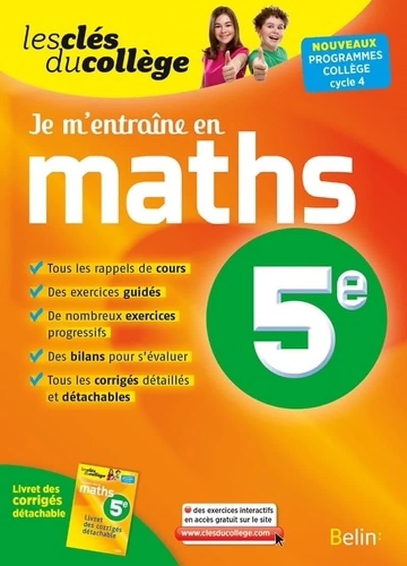CLES DU COLLEGE MATHS 5E JE M'ENTRAINE (N.E)