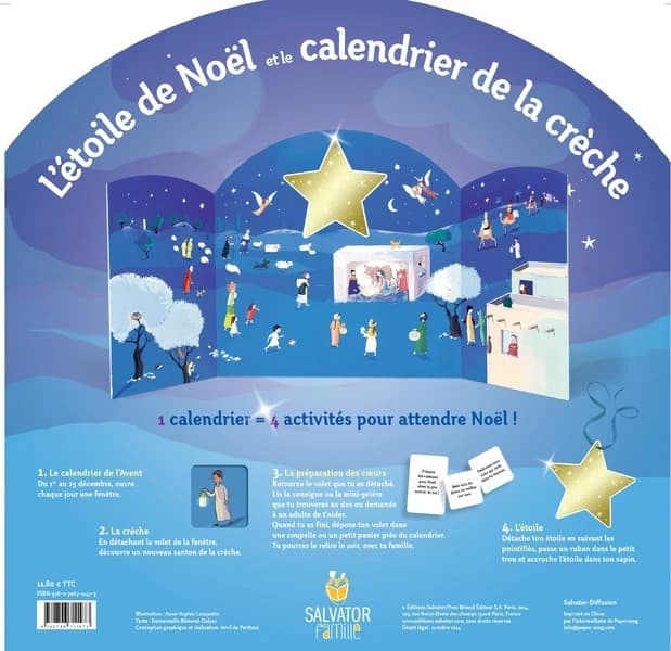 L'étoile de Noël et le calendrier de l'avent
