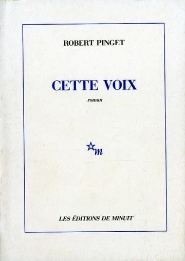Cette voix (Réimp.) Robert Pinget