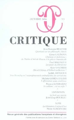 Revue Critique n.713 : revenances de l'histoire ; répetition, narrativité, modernité