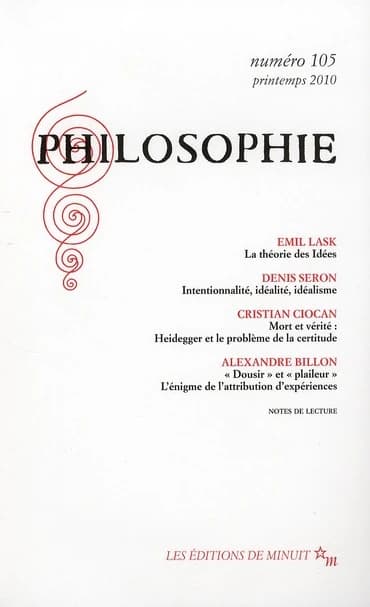 Revue Philosophie n.105