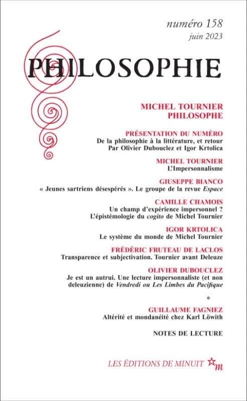 PHILOSOPHIE 158 : michel tournier philosophe
