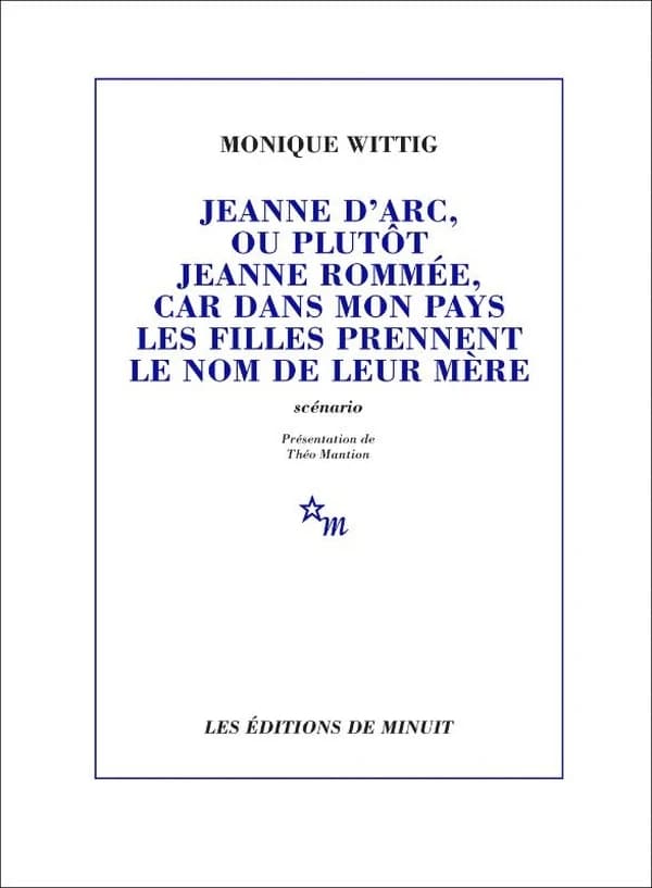 Jeanne d'Arc, ou plutôt Jeanne Rommée, car dans mon pays les filles prennent le nom de leur mère