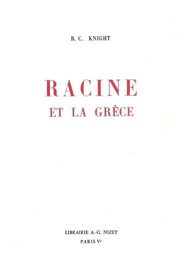 Racine et la Grece