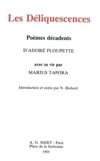 Les déliquescences : poèmes décadents