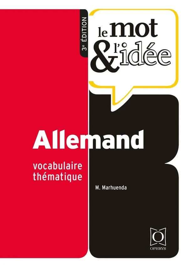 Allemand : vocabulaire thématique (3e éd.) M. Marhuenda