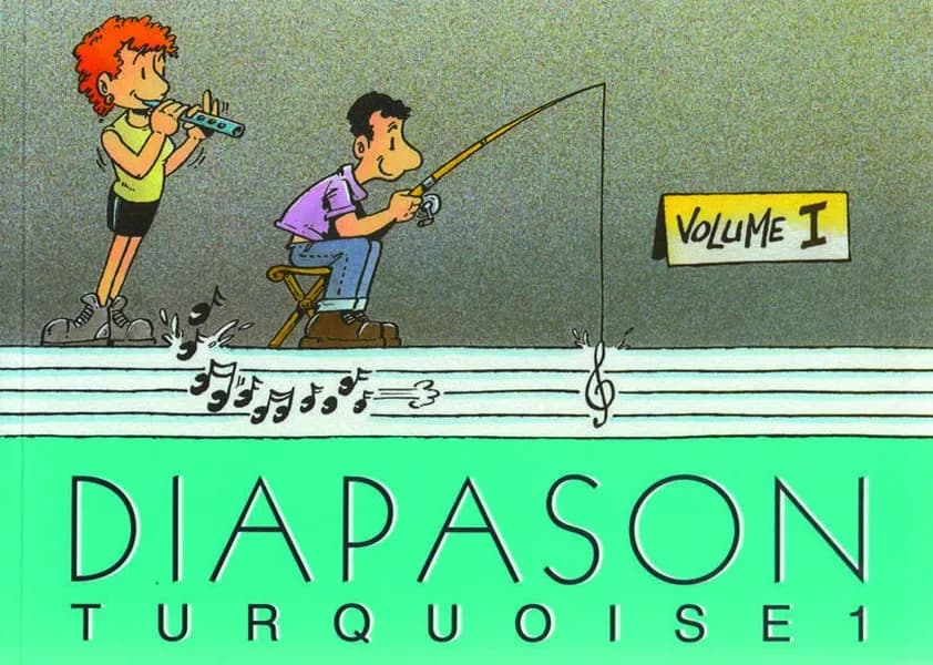 Diapason turquoise. Vol. I, Carnet de 230 chants avec partitions et accords, chants populaires du pays de France