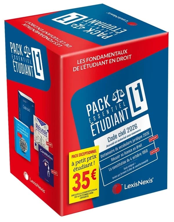 Pack essentiel étudiant L1 (édition 2026)