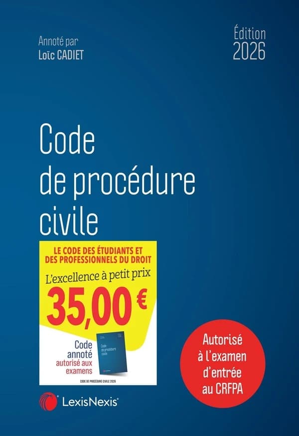 Code de procédure civile, 2026 (39e éd.)