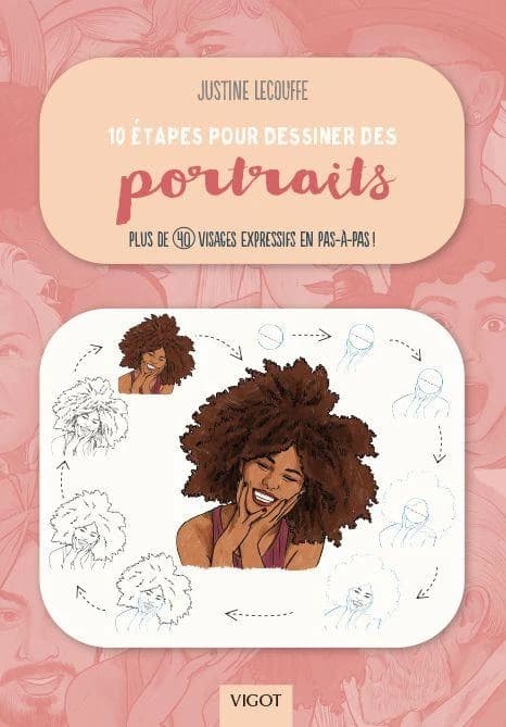 10 étapes pour dessiner des portraits : plus de 40 visages expressifs en pas-à-pas !
