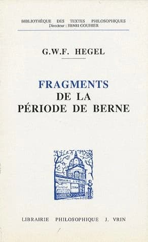 Fragments de la période de Berne : 1793-1796