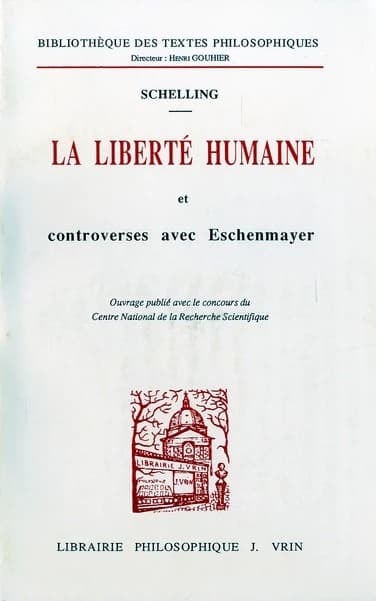 Du vrai concept de la philosophie de la nature et de la bonne manière d'en résoudre les problèmes ; Philosophie de la religion ; Recherches philosophiques sur l'essence de la liberté humaine et les questions connexes ; Objections d'Eschenmayer contre les 