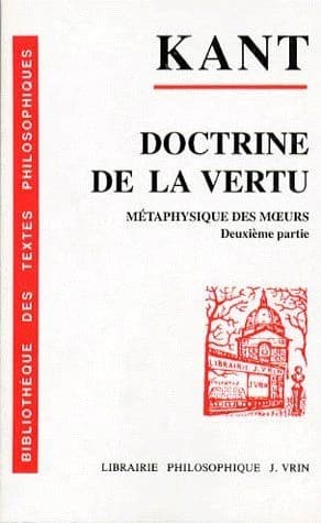 Doctrine de la vertu ; métaphysique des moeurs Tome 2