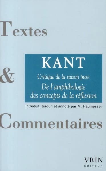 De l'amphibologie des concepts de la réflexion
